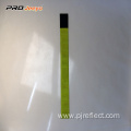 Reflective Crystal Lattice Yellow PVC Velcro Armband